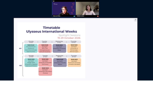 Recording Kick-off session Ulysseus International Weeks