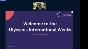 Ulysseus International Weeks: Spotlight Session Technical University Košice