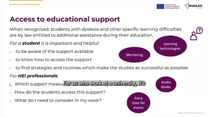 Mob4All - Dyslexic Students in our Universities