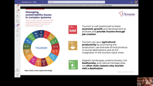 Sustainable tourism - Managing sustainability issues in complex systems (part1)