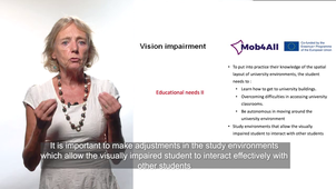 Mob4All - Module 2 - Vision impairment. Part 2