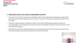 Sustainable tourism - Economic policies at the EU level - part 1