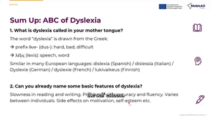 Mob4All - ABC of Dyslexia